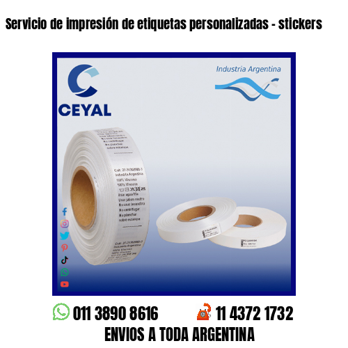 Servicio de impresión de etiquetas personalizadas – stickers
