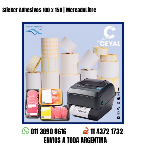 Sticker Adhesivos 100 x 150 | MercadoLibre