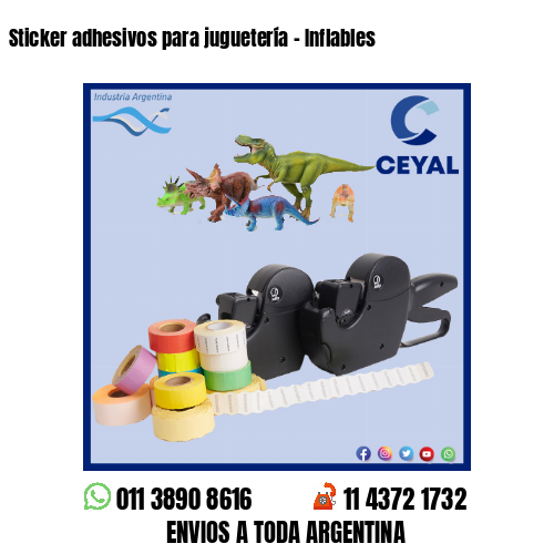 Sticker adhesivos para juguetería – Inflables
