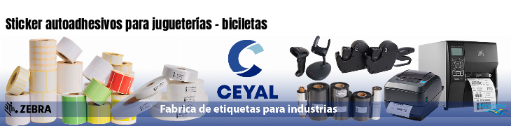 Sticker autoadhesivos para jugueterías - biciletas