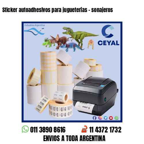 Sticker autoadhesivos para jugueterías – sonajeros