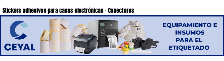 Stickers adhesivos para casas electrónicas - Conectores