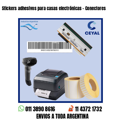 Stickers adhesivos para casas electrónicas – Conectores
