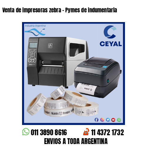 Venta de impresoras zebra – Pymes de indumentaria
