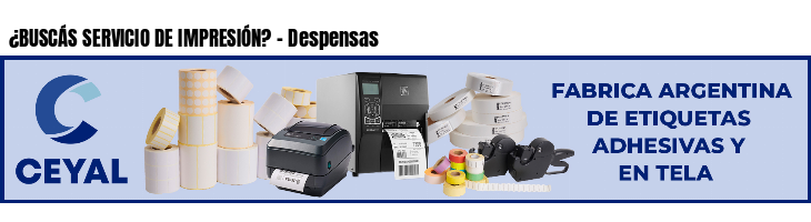 ¿BUSCÁS SERVICIO DE IMPRESIÓN? - Despensas