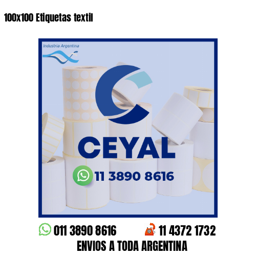 100x100 Etiquetas textil