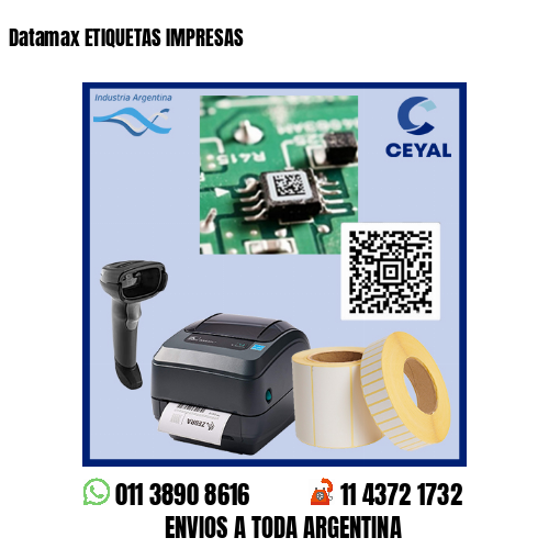 Datamax ETIQUETAS IMPRESAS