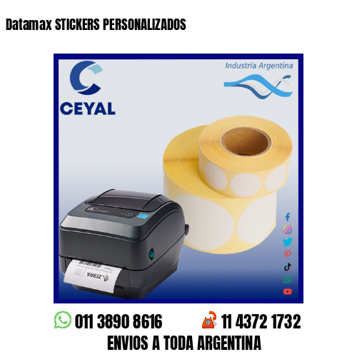Datamax STICKERS PERSONALIZADOS