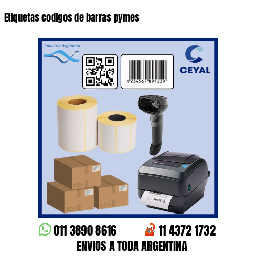 Etiquetas codigos de barras pymes