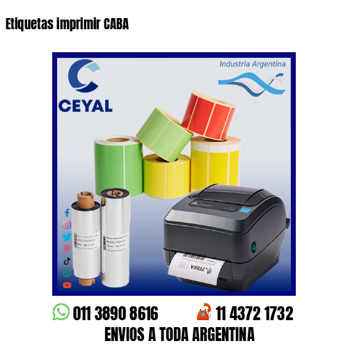 Etiquetas imprimir CABA