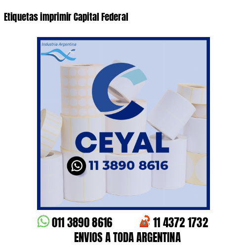 Etiquetas imprimir Capital Federal