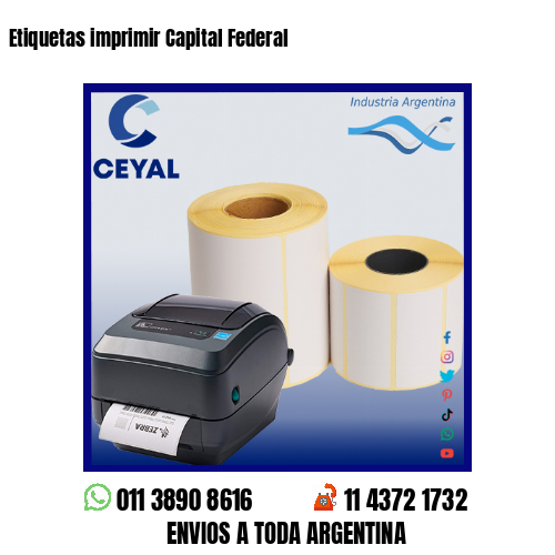 Etiquetas imprimir Capital Federal