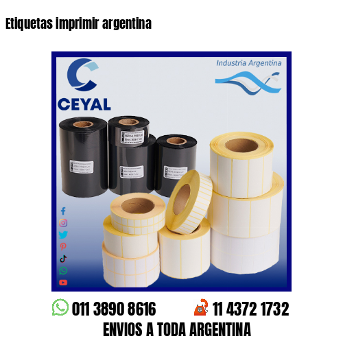 Etiquetas imprimir argentina