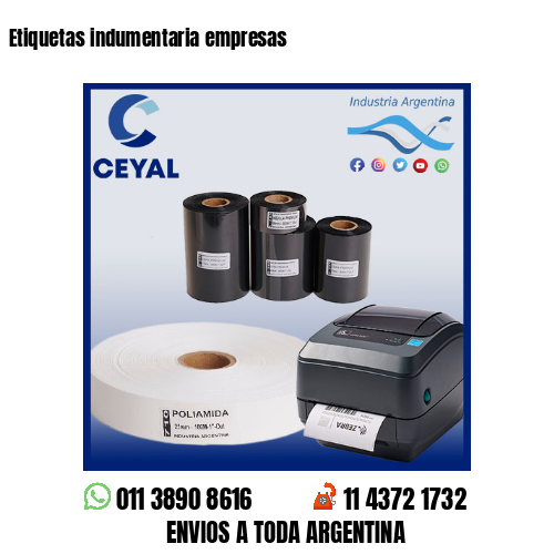 Etiquetas indumentaria empresas