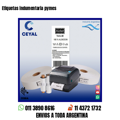 Etiquetas indumentaria pymes