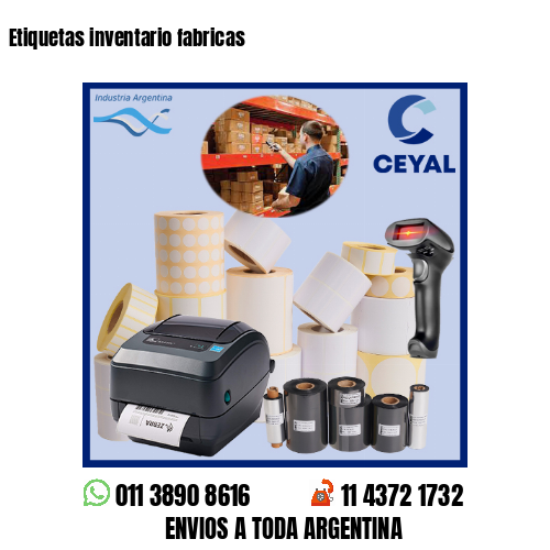 Etiquetas inventario fabricas