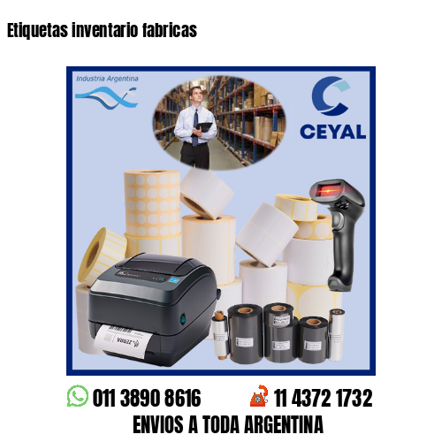 Etiquetas inventario fabricas