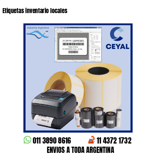 Etiquetas inventario locales