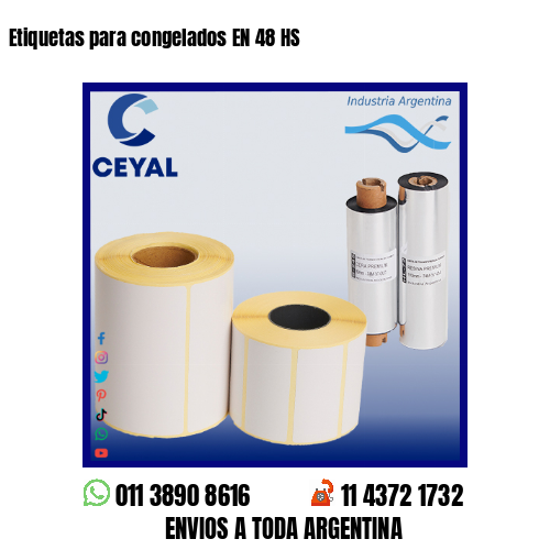 Etiquetas para congelados EN 48 HS