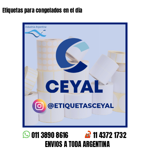 Etiquetas para congelados en el dia