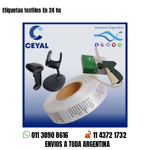 Etiquetas textiles En 24 hs