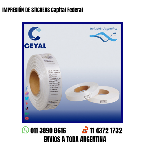 IMPRESIÓN DE STICKERS Capital Federal