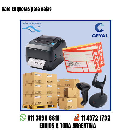 Sato Etiquetas para cajas
