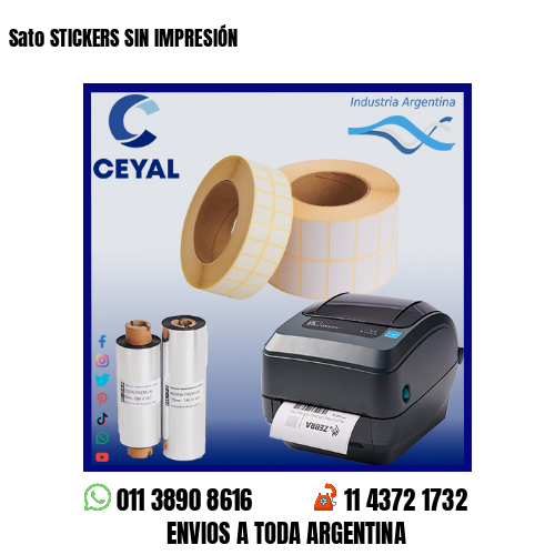 Sato STICKERS SIN IMPRESIÓN