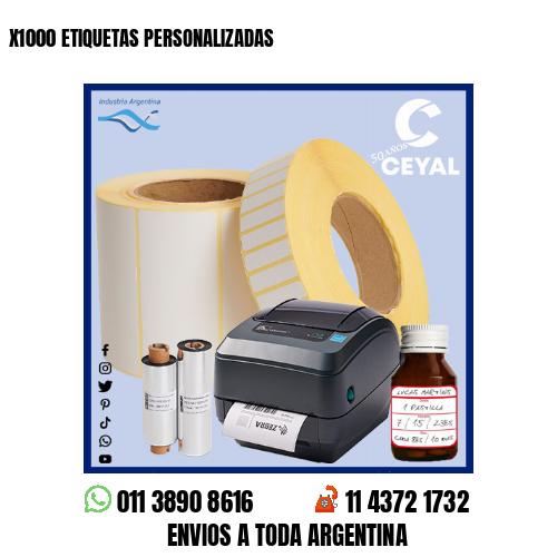 X1000 ETIQUETAS PERSONALIZADAS