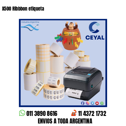 X500 Ribbbon etiqueta