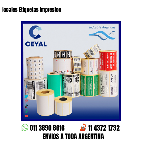 locales Etiquetas impresion