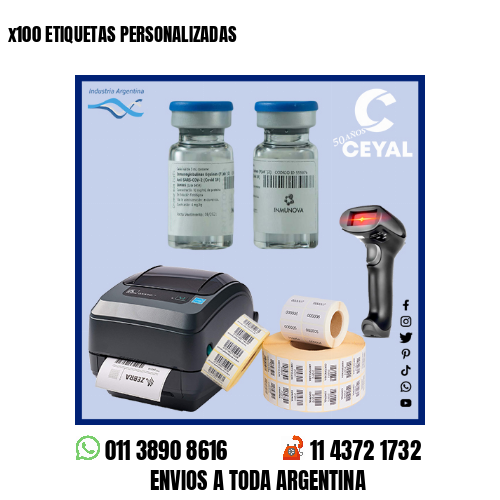 x100 ETIQUETAS PERSONALIZADAS