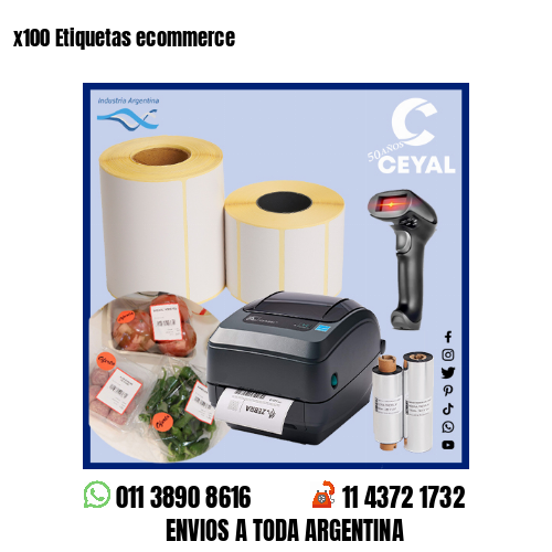 x100 Etiquetas ecommerce