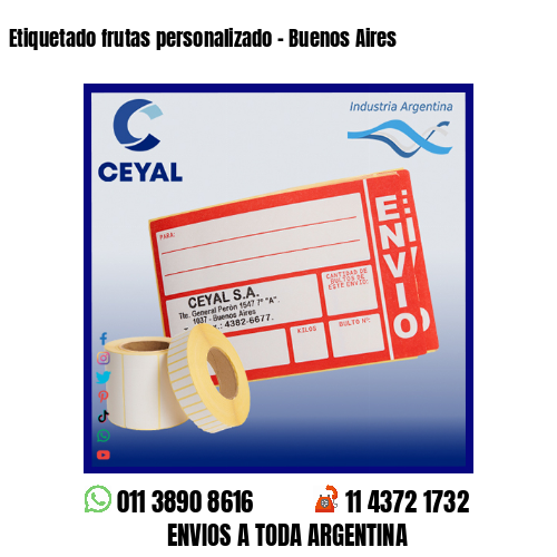 Etiquetado frutas personalizado – Buenos Aires