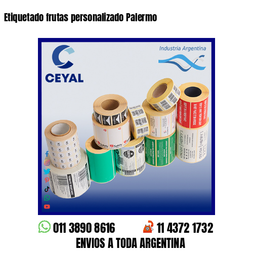Etiquetado frutas personalizado Palermo