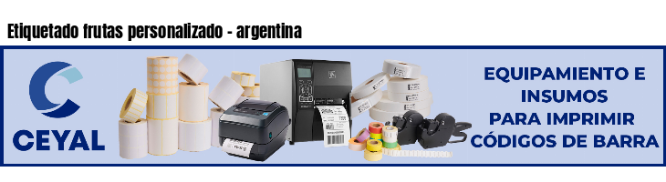Etiquetado frutas personalizado - argentina