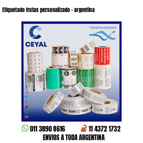 Etiquetado frutas personalizado – argentina