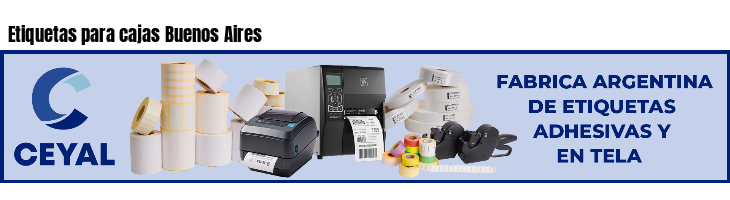 Etiquetas para cajas Buenos Aires