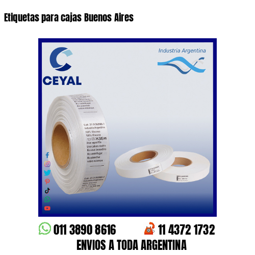 Etiquetas para cajas Buenos Aires