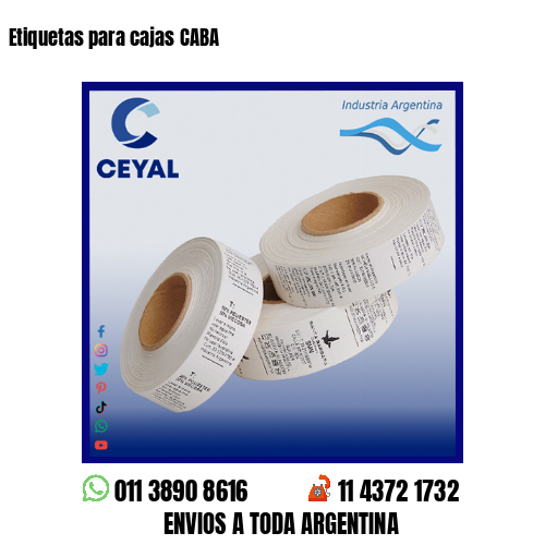 Etiquetas para cajas CABA