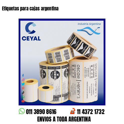Etiquetas para cajas argentina