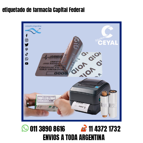 etiquetado de farmacia Capital Federal