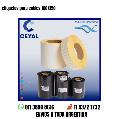 etiquetas para cables 100X150