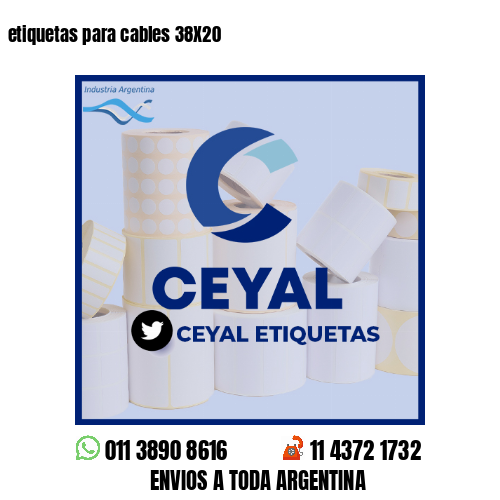 etiquetas para cables 38X20