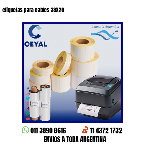 etiquetas para cables 38X20