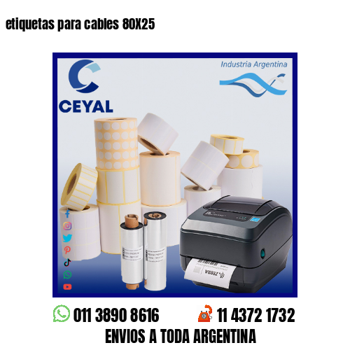 etiquetas para cables 80X25
