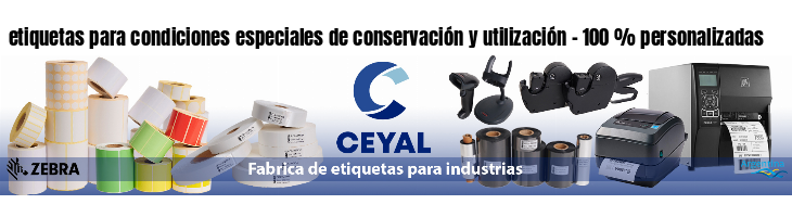 etiquetas para condiciones especiales de conservación y utilización - 100 % personalizadas