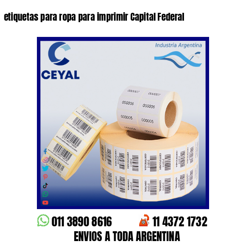 etiquetas para ropa para imprimir Capital Federal