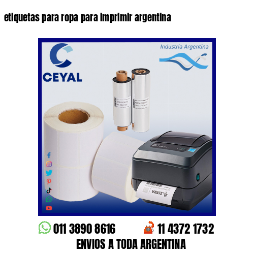 etiquetas para ropa para imprimir argentina