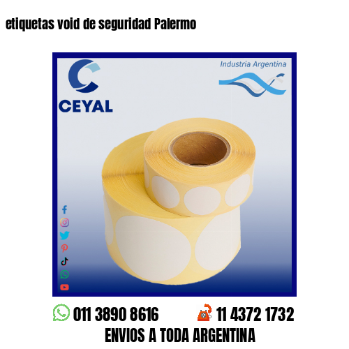 etiquetas void de seguridad Palermo